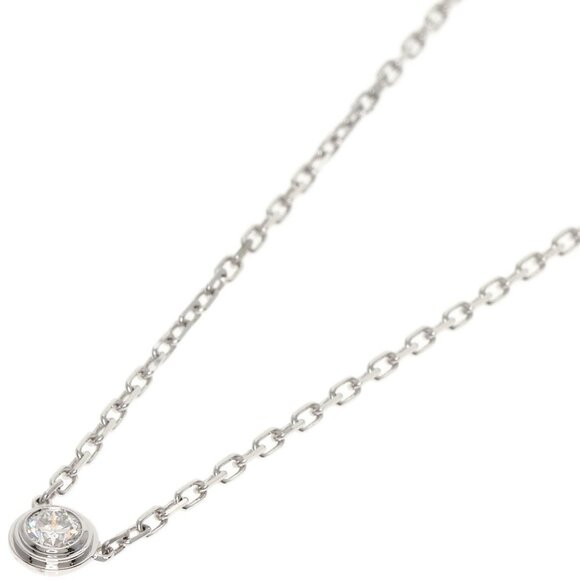 CARTIER 18k White Gold Diamond Necklace - Picture 1 of 7
